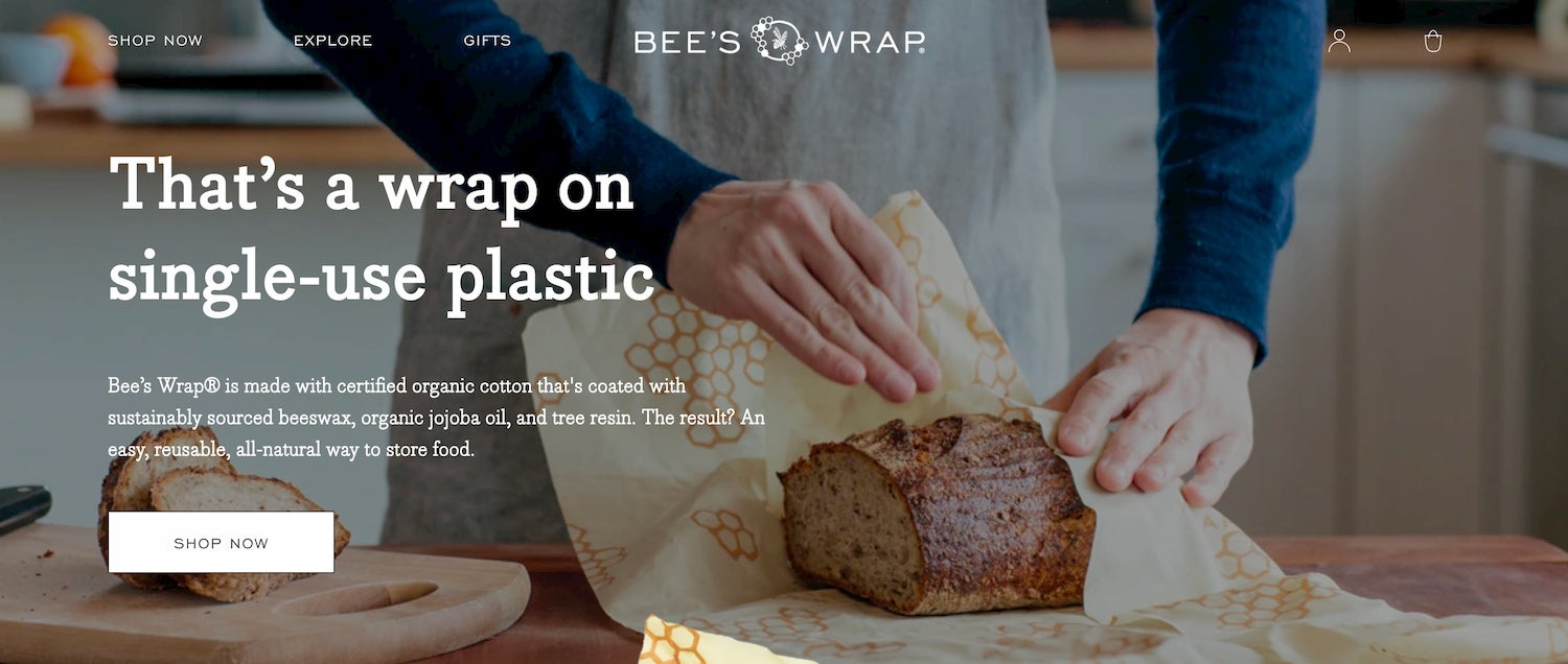 bees wrap front page