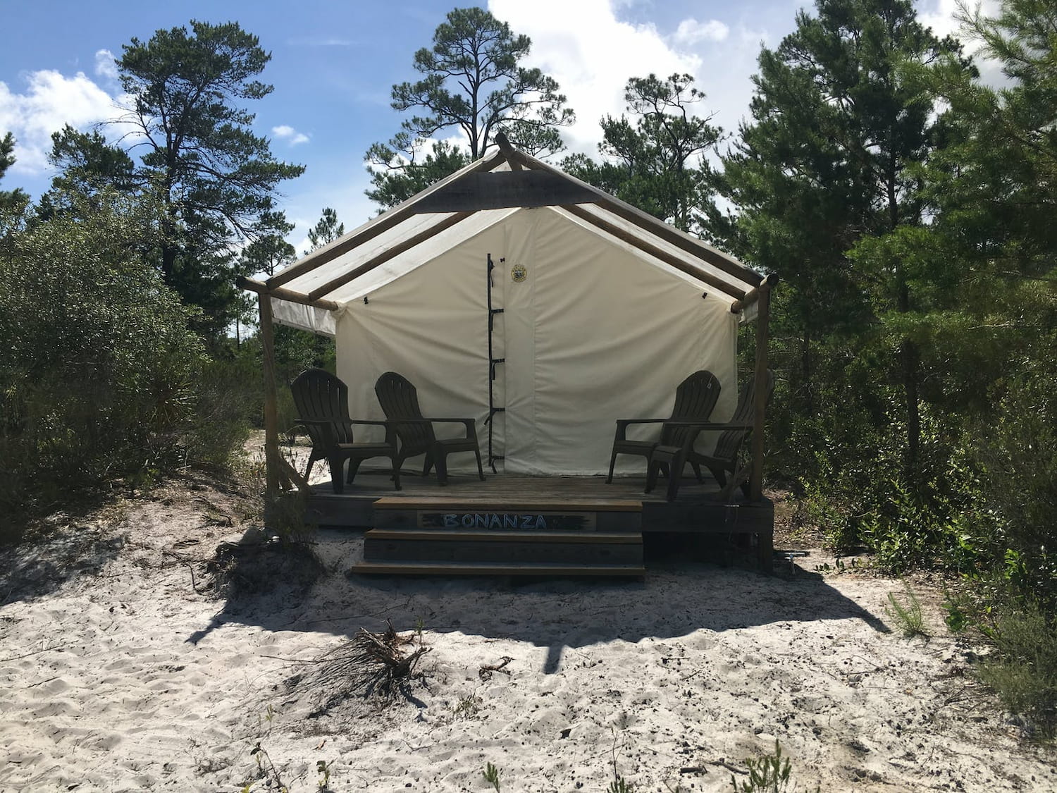 yurt on the beach