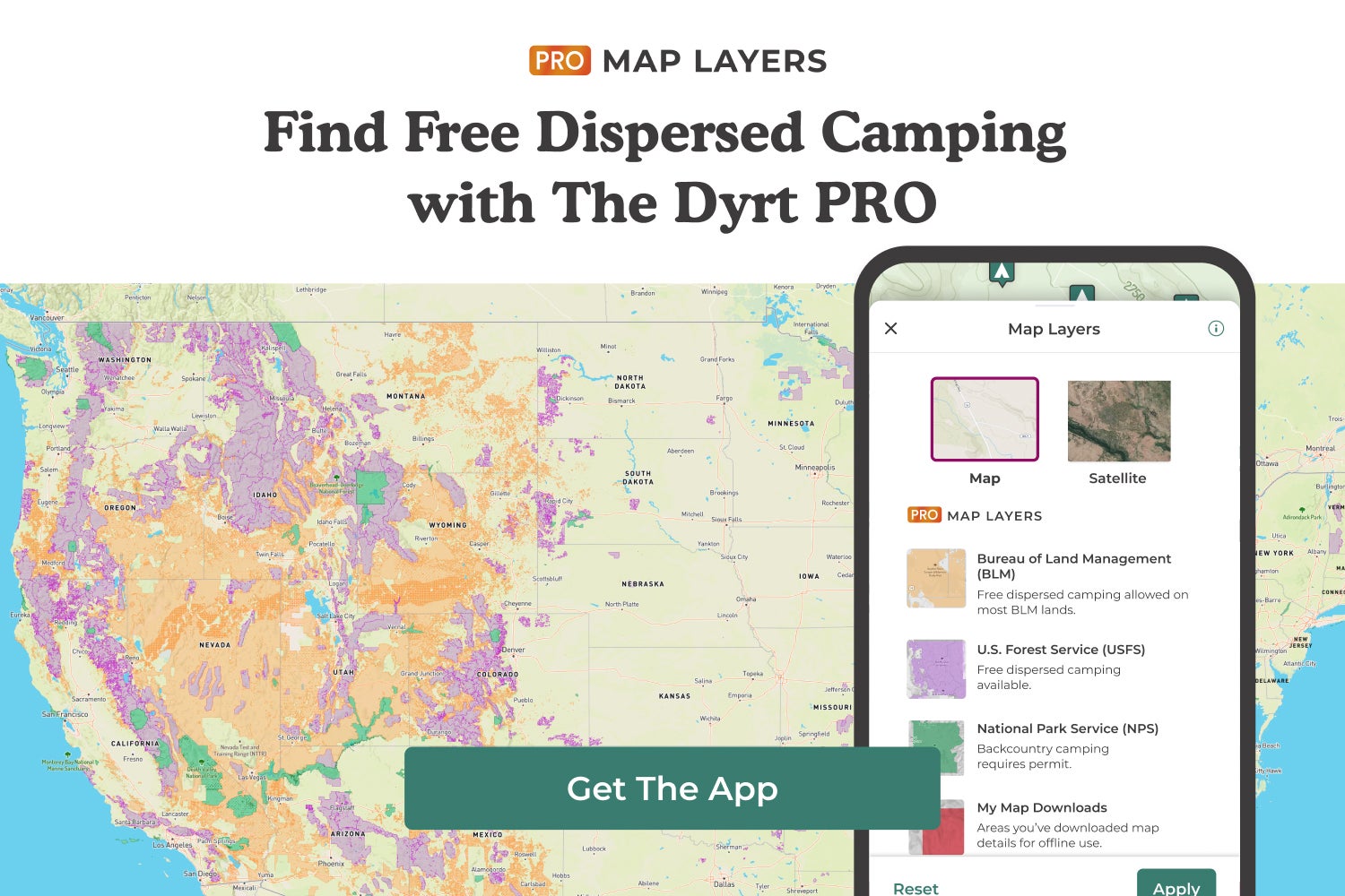 find free dispersed camping with the dyrt pro