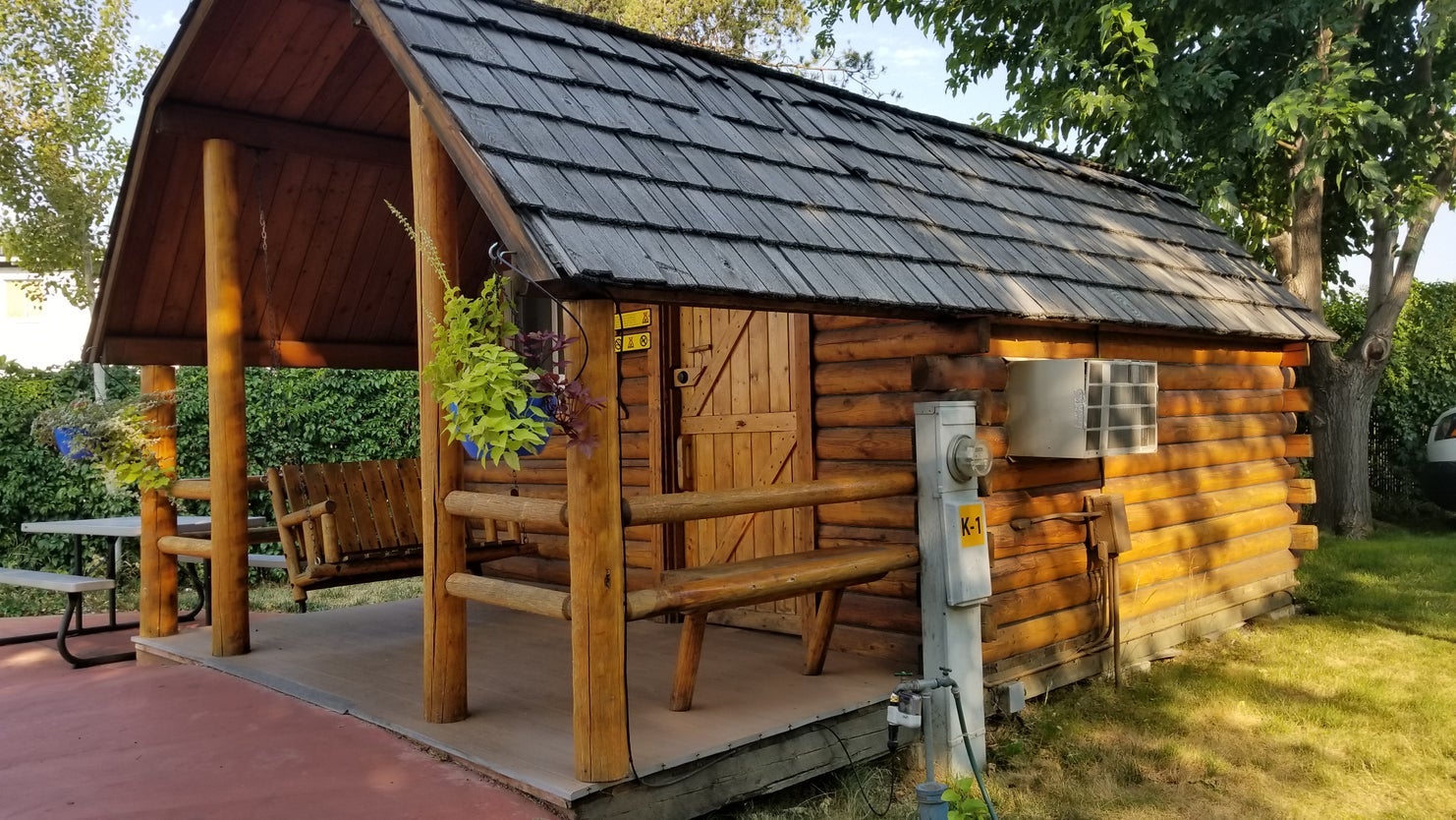 cabin at campground