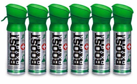 6 boost oxygen bottles