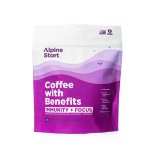 picture of coffee with benefits packaging