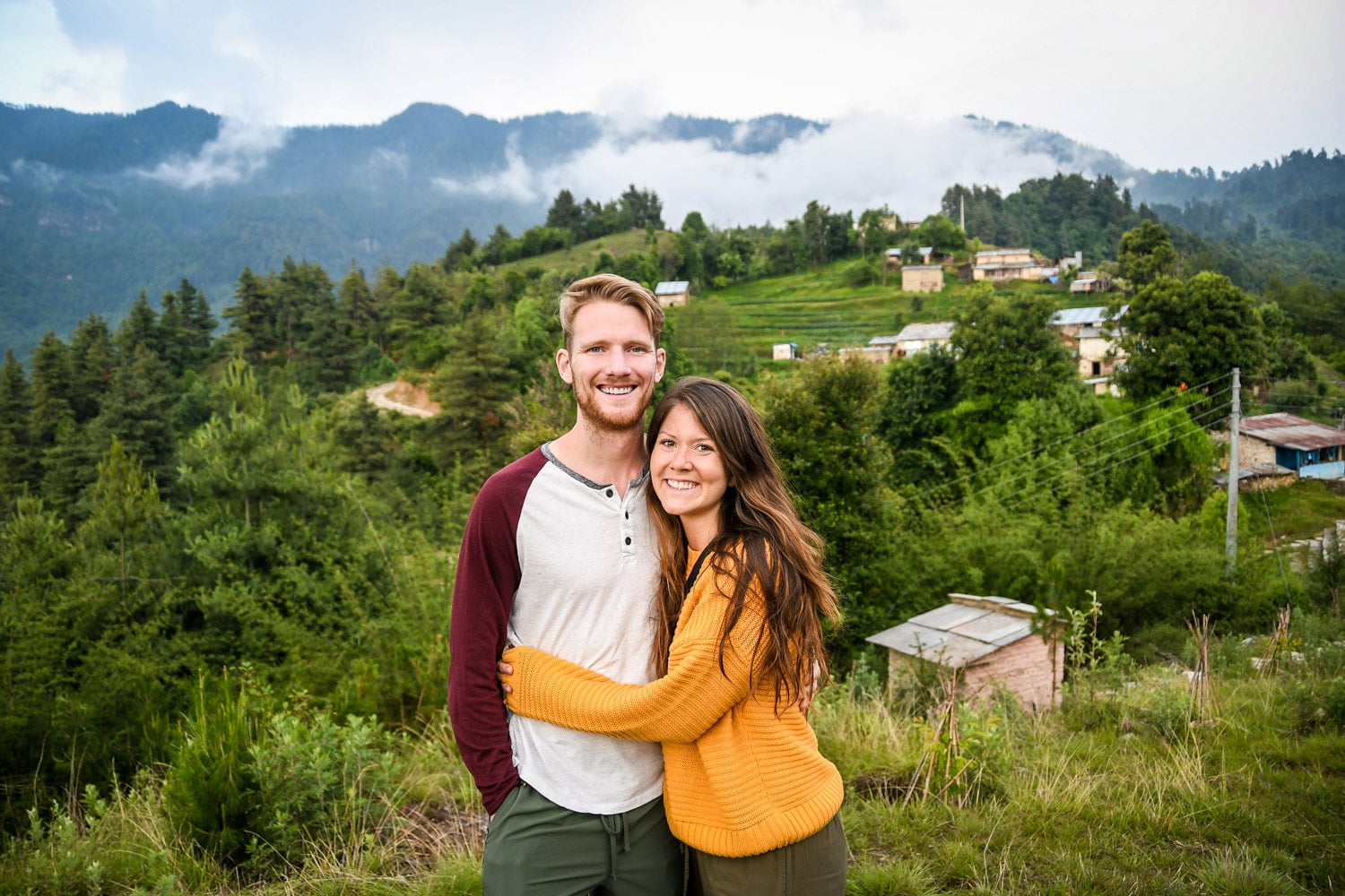 Ben and Katie of Two Wandering Soles in Nepal.