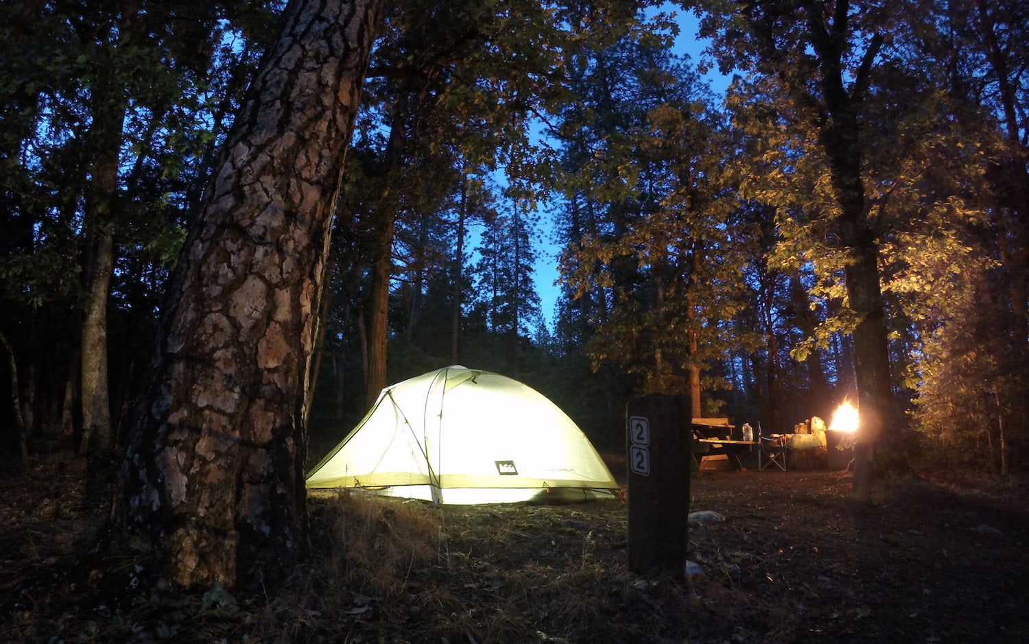 Castle Crags State Park snow camping