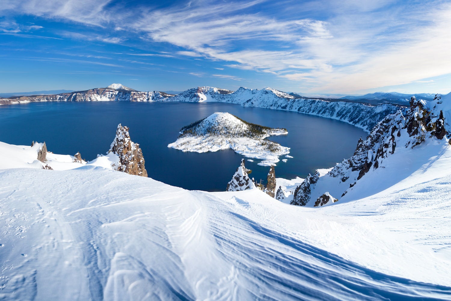 Crater Lake National Park snow camping