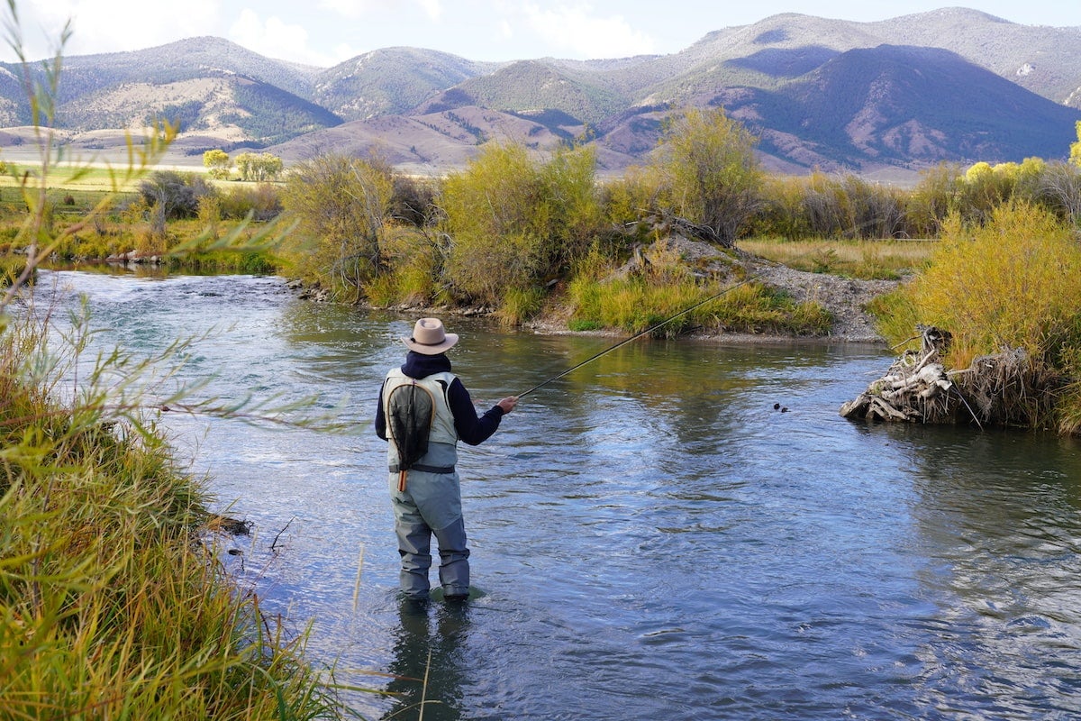 Fly fishing on the Ruby River in Montana