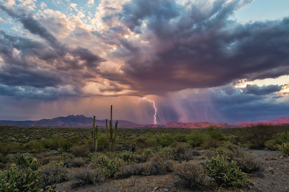 Monsoon weather in Arizona
