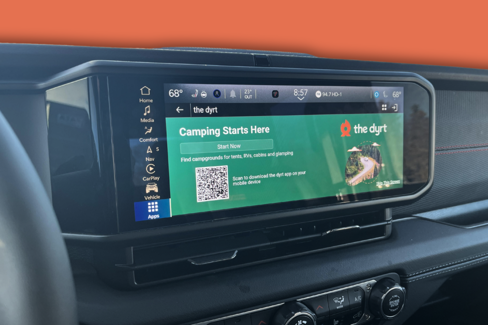 The Dyrt Now Available In Millions Of Jeep And Ram Vehicles